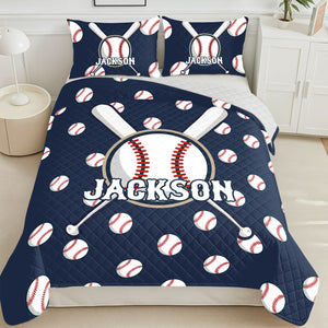 Personalized Custom Name Baseball Bedding Set Gift For Sport Player TH10 896693