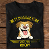 Best Dog Dad/Mom Ever Dark Shirt Personalized Gift For Dog Lovers HO82 893722