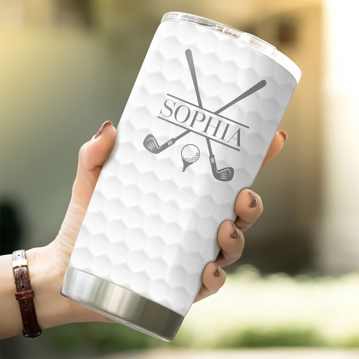 Custom Name Fat 3D Inflated Effect Tumbler For Golfer TH10 898101
