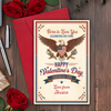 Personalized Name Born To Love You - 250 Years Of Freedom and Valentine Card Patriotic Gift LM32 897855