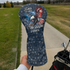 Personalized US 250th Anniversary Eagle Patriotic American 1776-2026 Golf Head Cover HA75 921304