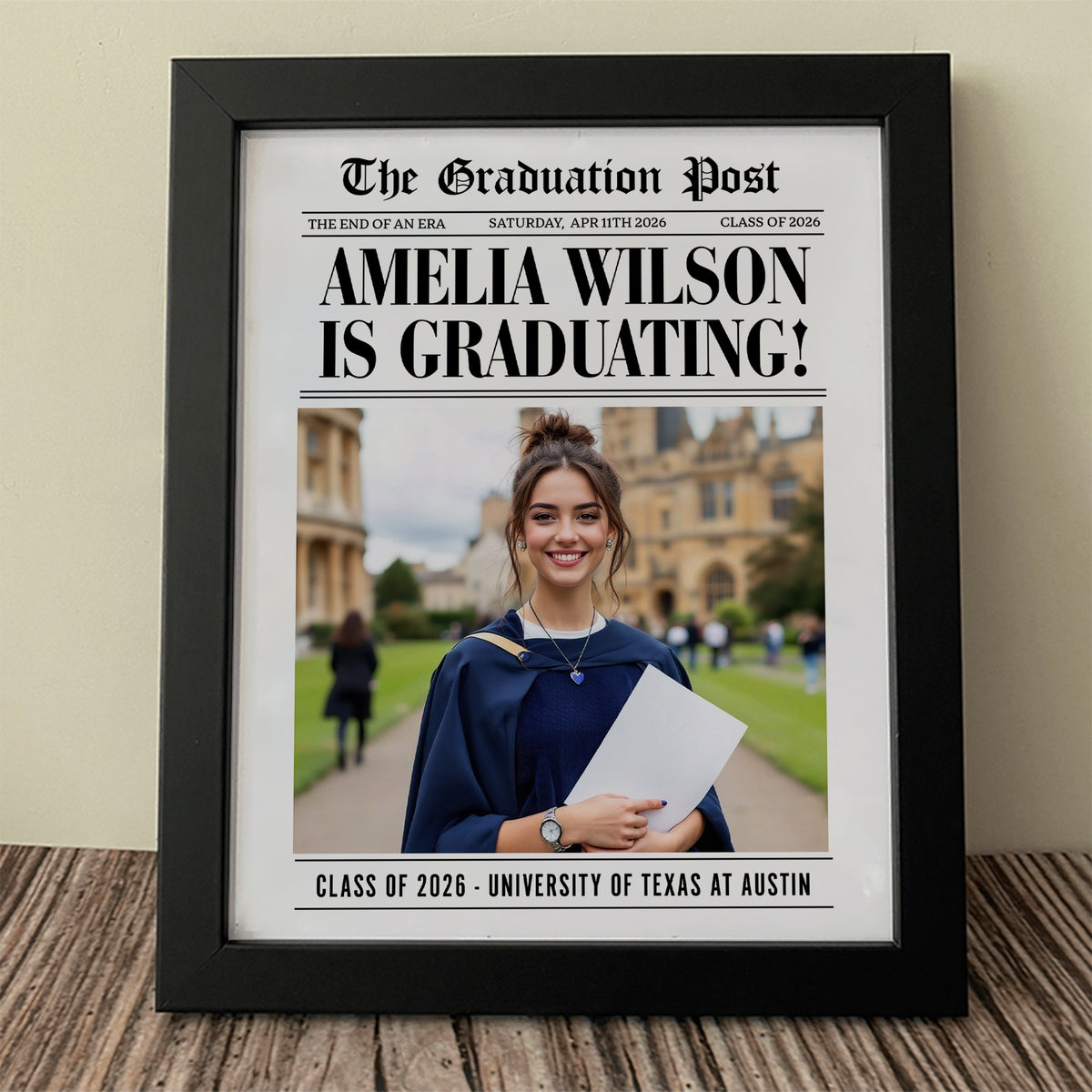 Custom Photo The Graduation Post Class Of 2026 Picture Frame LM32 899209