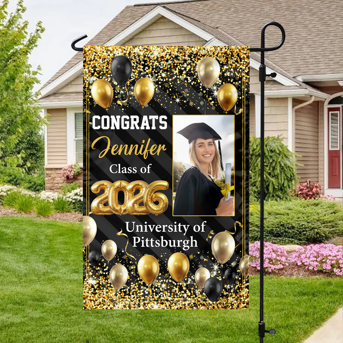 Personalized Graduation Flag 2026 – Congrats Grad Garden Flag Gift & Party Decor HO82 901968