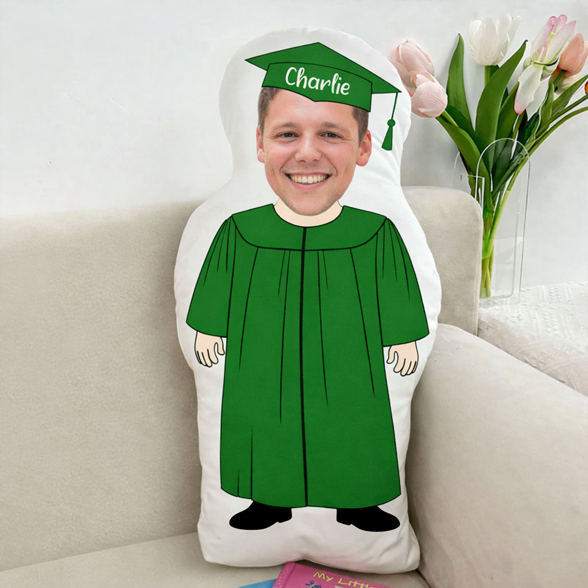 Custom Face Graduation Shaped Pillow - Graduate Gift for Class of 2026 LM32 899325