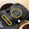 Personalized Guitar-Shaped PU Leather Guitar Picks Storage Case And Key Ring Gift for Guitar Player HA75 898500