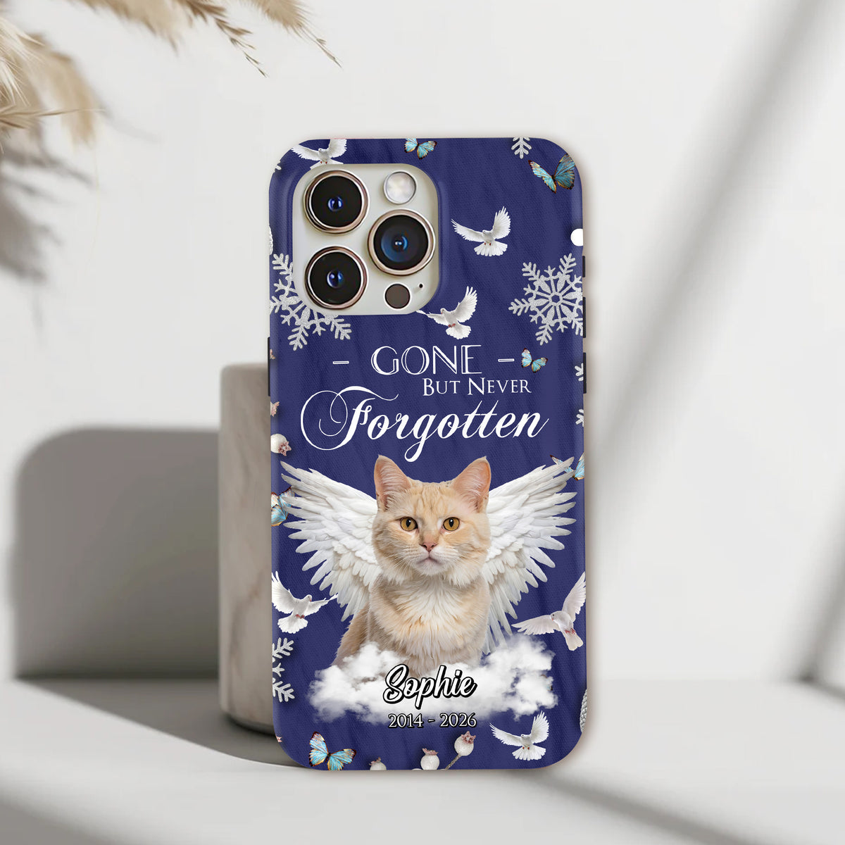 Custom Photo Dog Cat Gone But Never Forgotten Memorial Phone Case HA75 920550