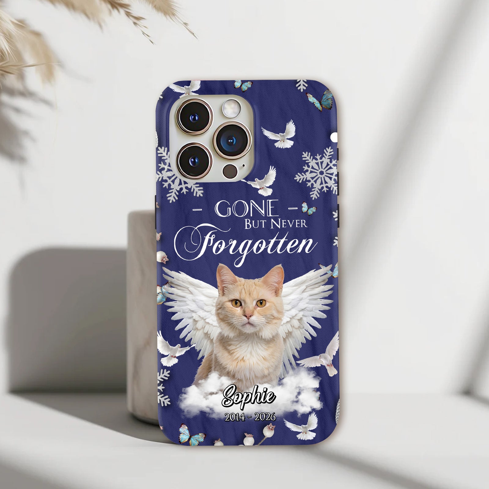 Custom Photo Dog Cat Gone But Never Forgotten Memorial Phone Case HA75 920550
