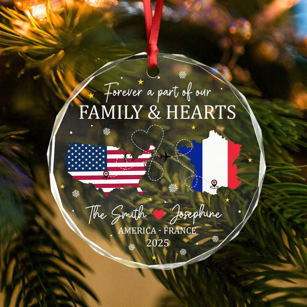 Forever A Part Of Our Family Glass Ornament For Christmas TH10 894849