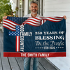 Custom Family Name We The People American Flag, 250 Years of Blessing House Flag CH07 910182
