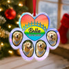 Personalized Dog Cat Photo In Memory Of Paw Acrylic Ornament, Pet Memorial Christmas Gift TH10 170887