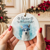 Custom Watercolor Pet Portrait Memorial Ceramic Ornament - Personalized Remembrance Gift HO82 903484