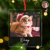 Custom Cat Photo Acrylic Ornament Christmas Gift For Cat Lovers LM32 895771