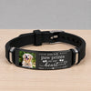 Custom Photo You Left Paw Print On My Heart Memorial Wristband Bracelet TH10 170589