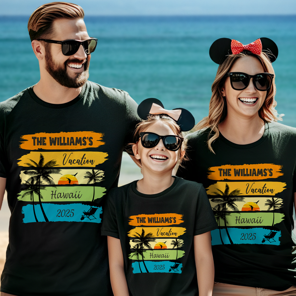 Custom Family Vacation Shirts 2025 – Personalized Family Trip Dark Shirts LM32 893817