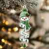 Custom Name Snowman Christmas Acrylic Ornament, Personalized Holiday Keepsake, Christmas Decoration HA75 919214
