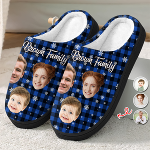 Custom Family Funny Faces Family Together Slippers HA75 898040