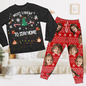 Custom Photo For Family Most Likely Christmas Sleepwear TH10 891513