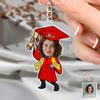 Custom Funny Face Class of 2026 Graduation Keychain, Personalized Gift for Graduate TH10 169163