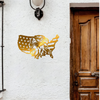 Personalized Eagle American Flag Metal Sign Patriotic Wall Art HO82 901154