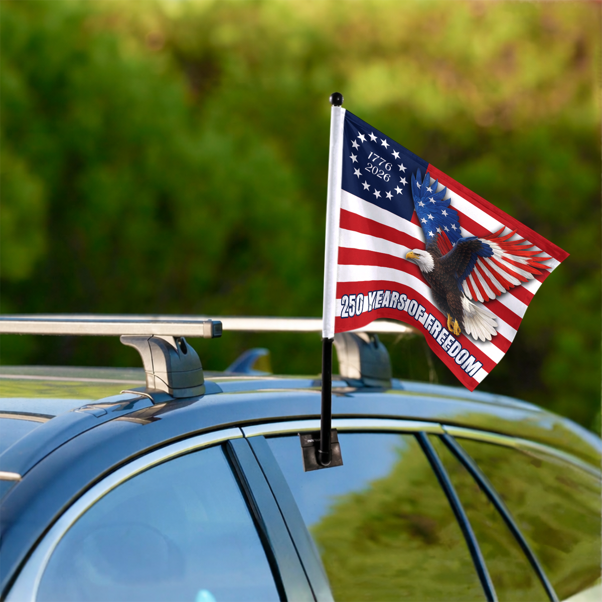 250 Years Of Freedom Eagle Car Flag HA75 898662