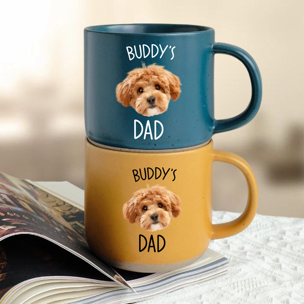 Custom Pet Photo Pottery Mug Gift For Pet Lovers CH07 911394