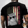 Custom Photo Best Cat Dad Ever With US American Flag Back Shirt Gift For Cat Lovers TH10 169891