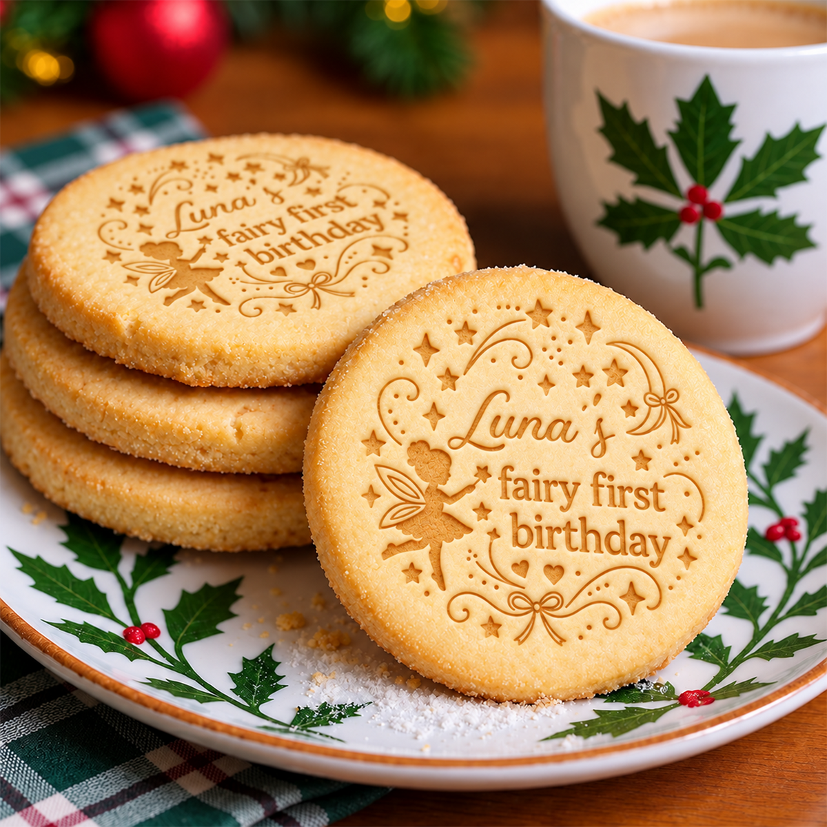Personalized Fairy First Birthday Cookie Stamp, Birthday Baking Gift HA75 919646