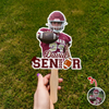 Custom Photo Senior 2026 Graduation Sports Face Fan HA75 920058