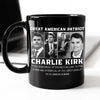 Prayers Up for Charlie Kirk Great America Patriot Black Mug HO82 65746