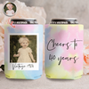 Custom Photo Vintage Birthday Print Full Can Cooler LM32 899905