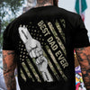 Fist Bumps Dad & Kid US Flag Back Shirt Personalized Father's Day Gift CH07 895856