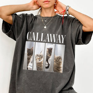 Custom Cat Photo Bootleg Comfort Color Shirt Gift For Cat Lovers CH07 899378