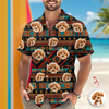 Custom Photo With Aboriginal Pattern Dog Hawaii Shirt CH07 911118