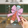 Custom Teacher Name Pencil Pink Bow Teacher Clipboard Appreciation Gift For Teacher CH07 896212