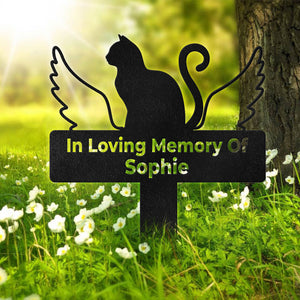 In Loving Memory Cat Garden Stake Personalized Gift TH10 891569