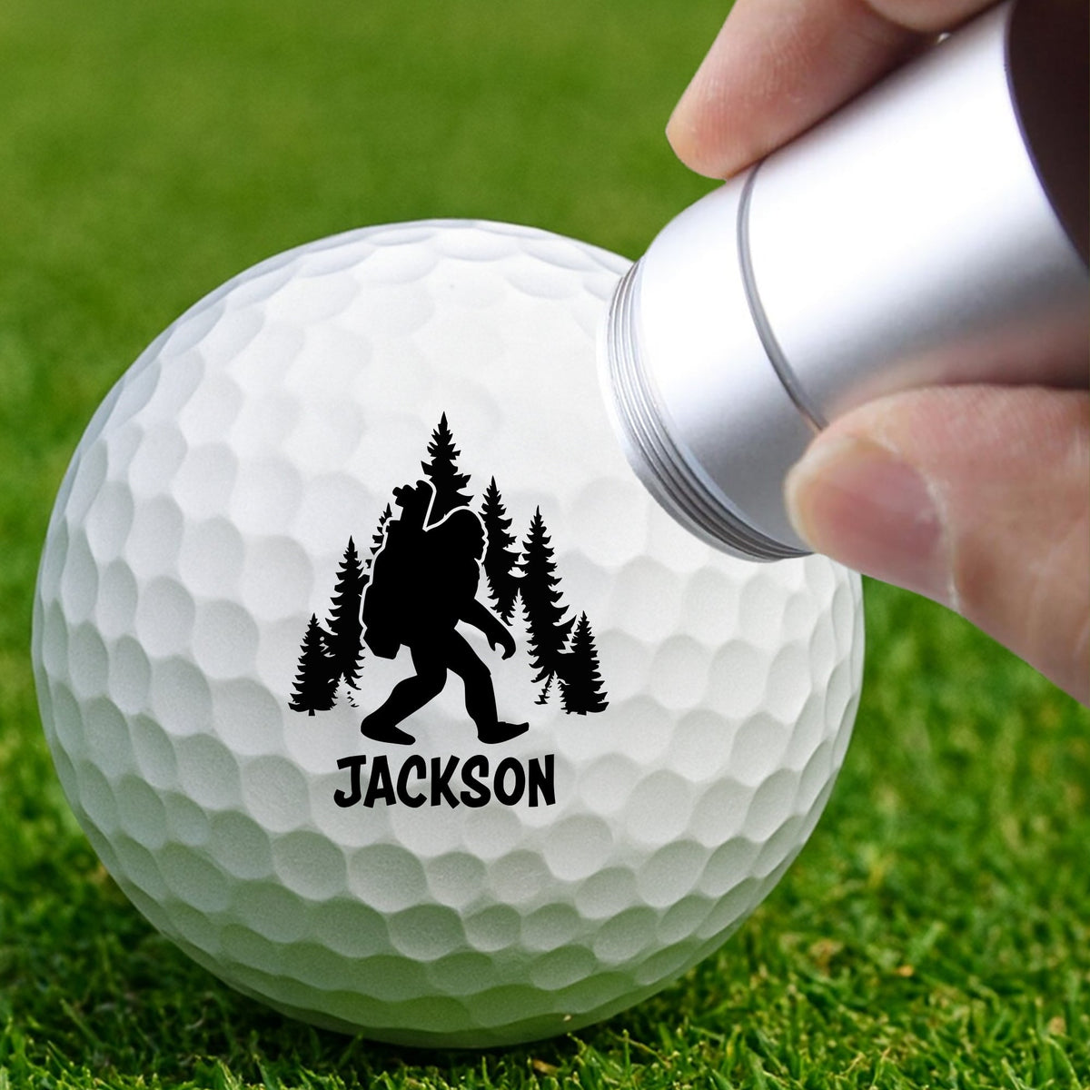 Personalized Bigfoot Golfer Funny Sasquatch Golf Ball Stamp Box for Golfers HA75 898548