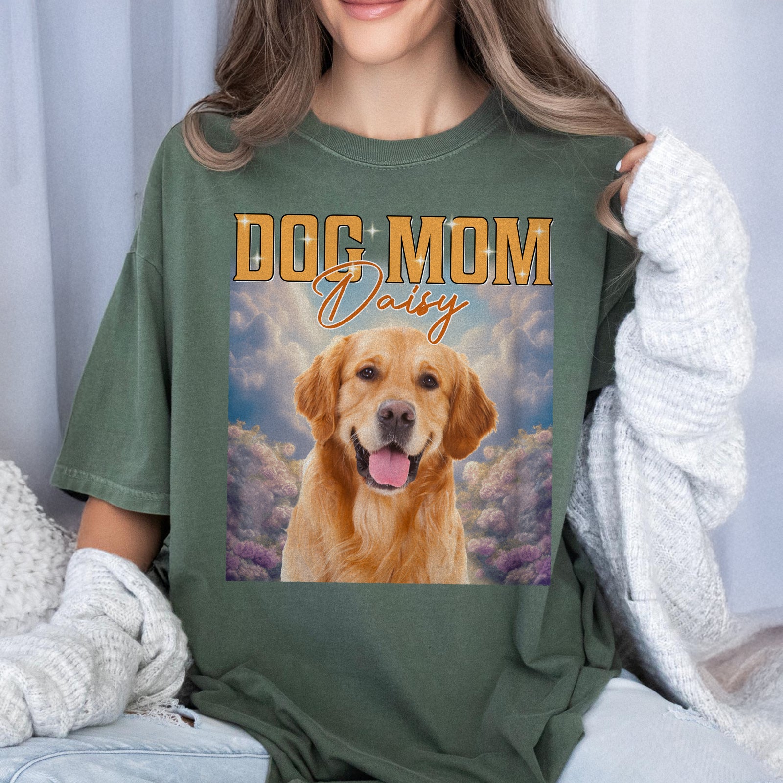 Custom Photo Retro Style Comfort Shirt For Dog Lover TH10 896139