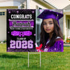 Custom Photo Congrats Class of 2026 Graduation Yard Sign CH07 910734