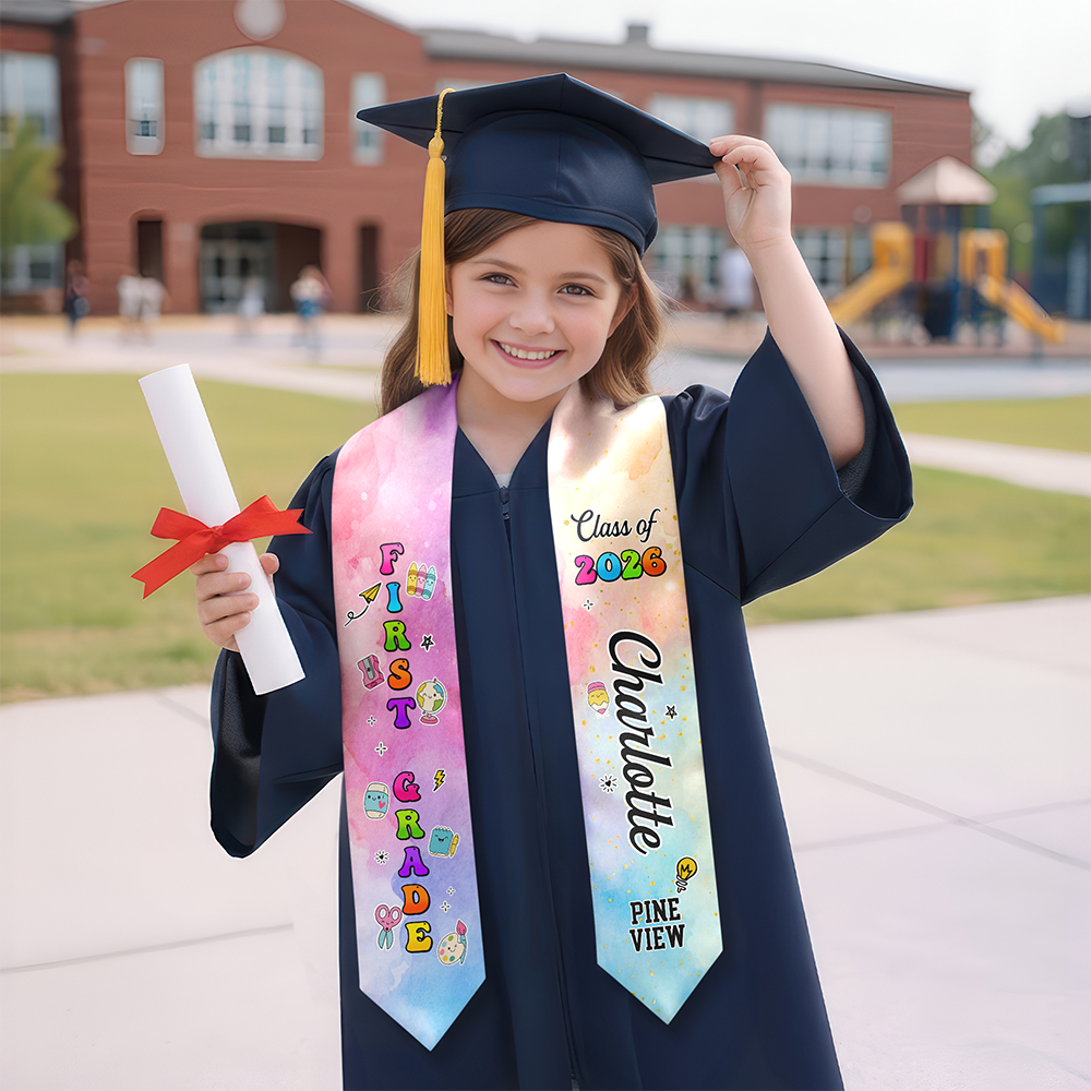 Custom Name Class Of 2026 Graduation Kid Stole HO82 901634