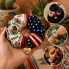 Personalized Mexico USA Scrunchie, Mexican American Hair Tie, Two Cultures One Heart Hair Accessory, Patriotic Gift for Women K228 903382