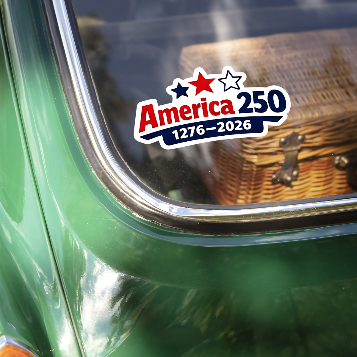 America 250 Anniversary 1776-2026 Car Window Decal Sticker CH07 910116