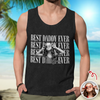 Personalized Vintage Photo Best Dad Mom Ever Tanktop CH07 911704
