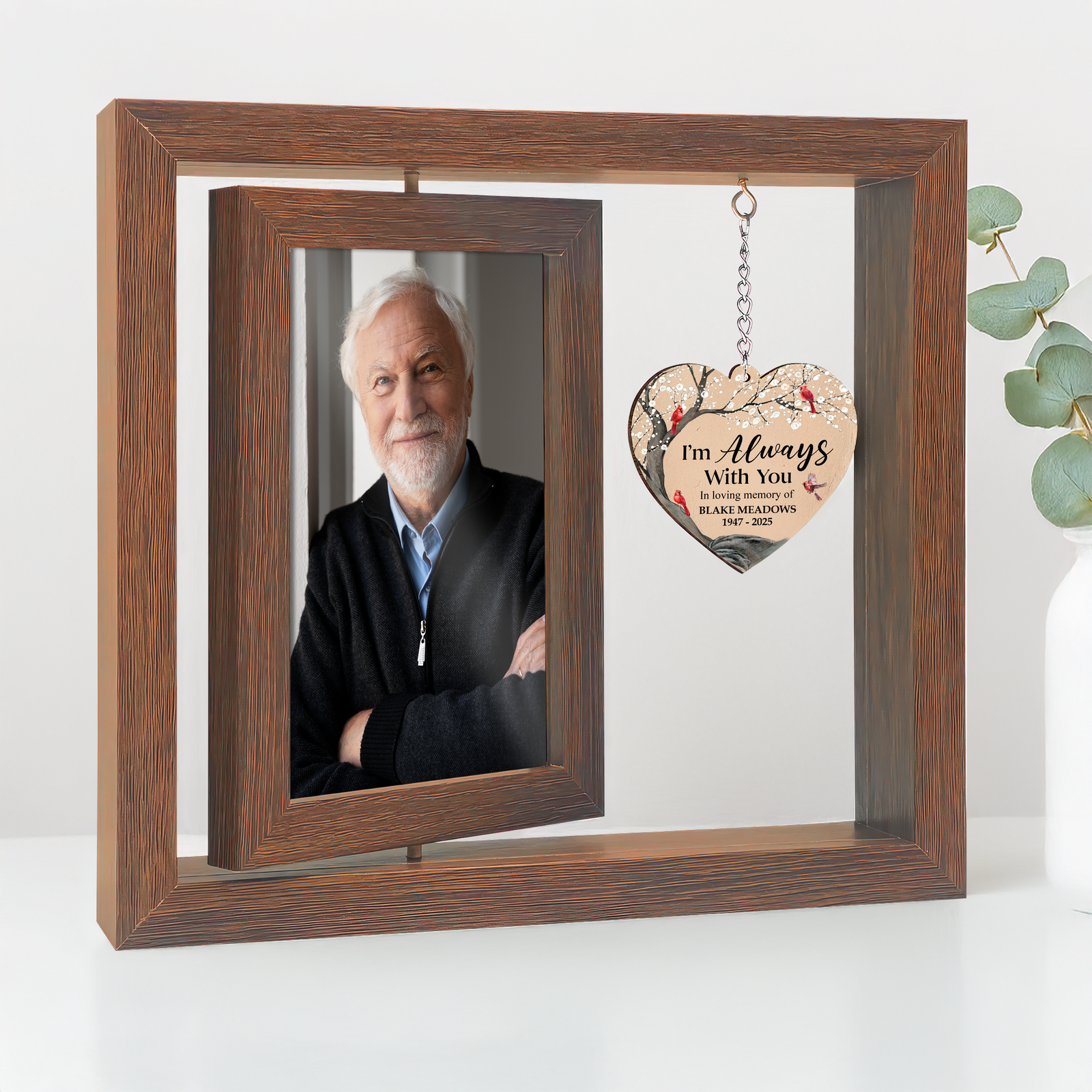 I'm Always With You Memorial Rotating Wooden Picture Frame TH10 894197