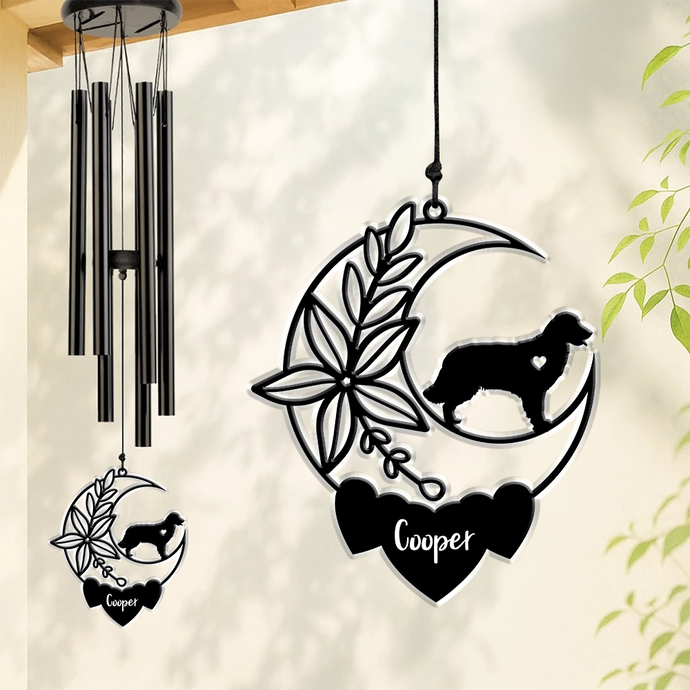Personalized Dog Memorial Acrylic Wind Chimes For Dog Lovers LM32 893849