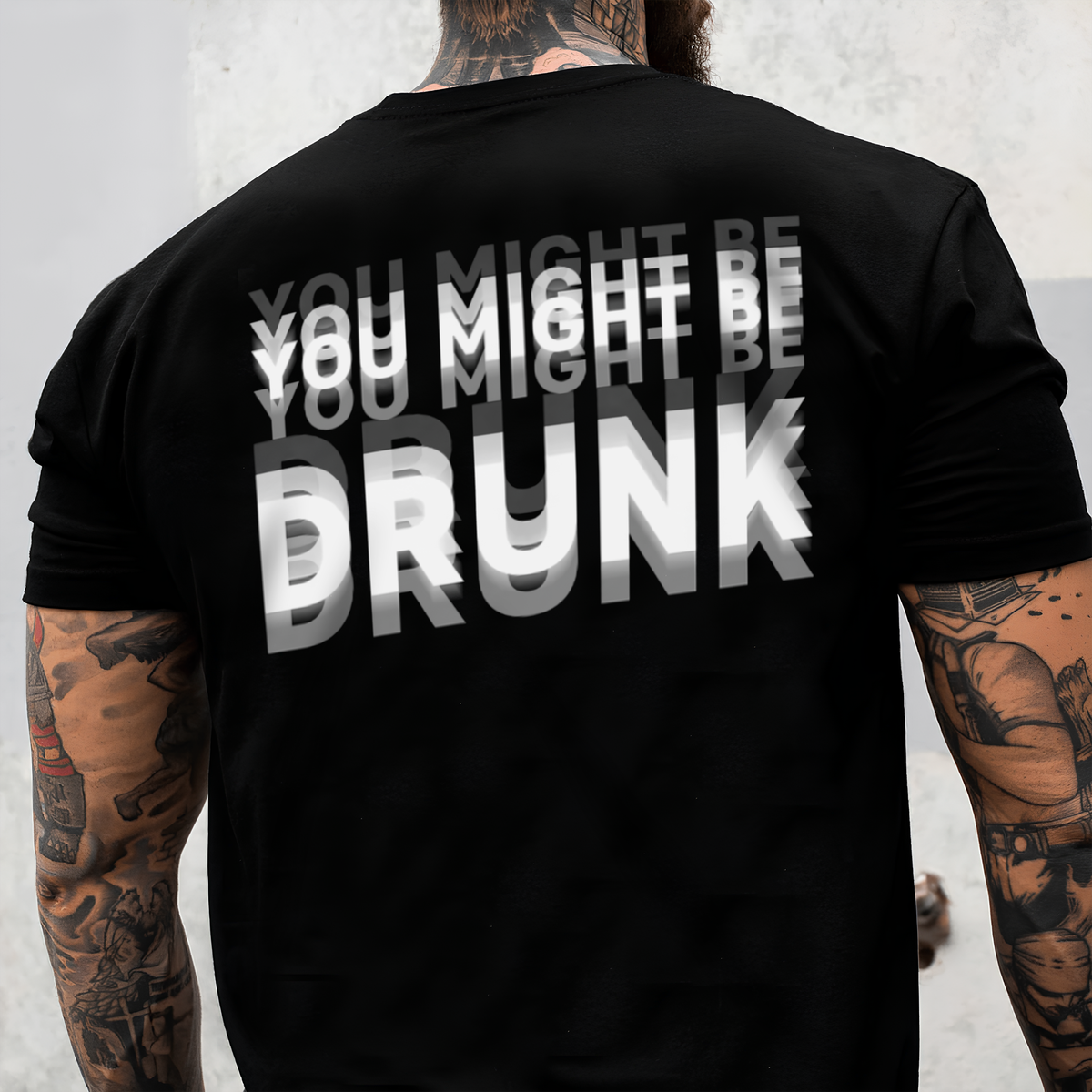 You Might Be Drunk Funny Backside Dark Shirt CH07 180246