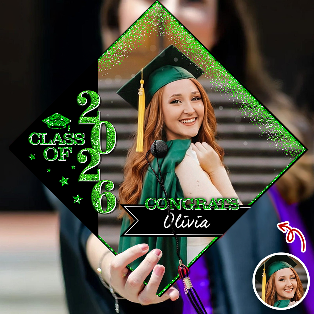 Personalized Photo Class Of 2026 Graduation Cap Topper HO82 901568