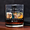 Custom Photo Happy Father's Day To My Amazing Dad Dog Rock Glass HA75 892462