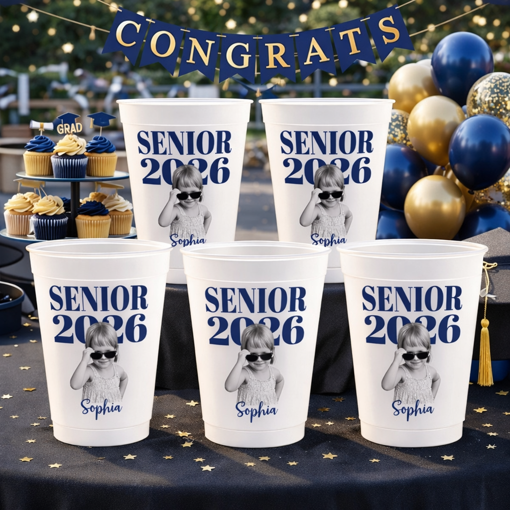 Personalized Senior 2026 Photo Cups - Senior Night Grad Gift TH10 169659