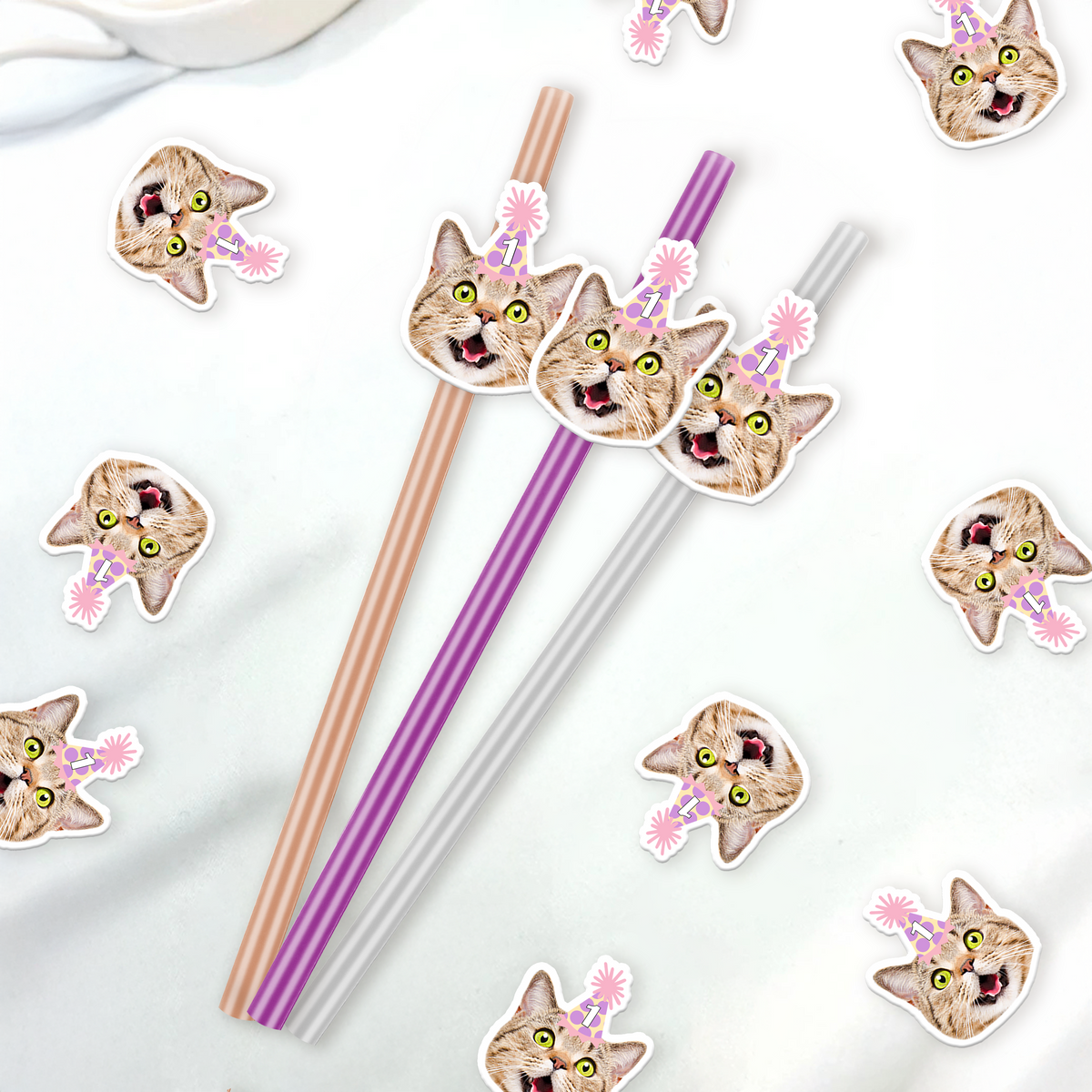 Custom Photo Pet Straw TH10 892747