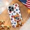 Custom 3D Dog US Flag Personalized Phone Case HA75 920320